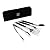 DEK® 4 PC BBQ Tool Set - Heavy Duty Stainless Steel Design with Carry Case