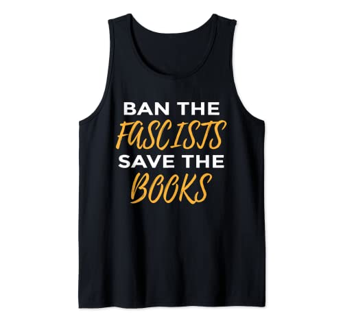 Ban the fascists save the books Cute Reading Love Débardeur