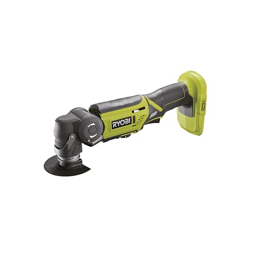 RYOBI   Multiherramienta 18V ONE+   Herramienta Multiuso Ideal para Cortar Todo Tipo de Materiales y Lijar en Lugares Estrechos   Se Entrega con Accesorios (sin Batería y Cargador)   R18MT 0
