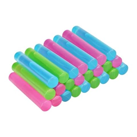 24 Pack Reusable Ice Cubes for Drinks, Quick Freeze Water Bottle Reusable Ice Stick BPA Free, Washable Plastic Clear Ice Cubes for Whiskey, Wine, Coffee(Multicolor-24pcs) Cover