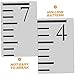 SHOWERORO 7pcs Boy Girl Height Tool Growth Chart Scale Plastic Chart Ruler Stencil for Boys and Girls Growth Tracking
