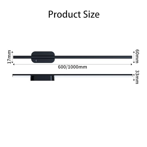 Aplique de pared LED de 100cm recargable con sensor de movimiento para el salon blanco 6