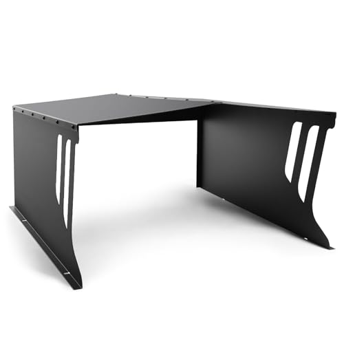 Stahl Mähroboter Garage, Rasenroboter Rasenmäher Garage aus Verzinkte Stahl, Überdachung Dach Carport Unterstand zum Garten, Schutz vor Sonnen Regen und Wind, 78 x 61 x 31(LXBXH) cm - 8