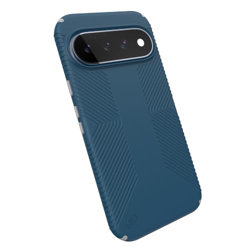 Image of Speck Presidio2 Grip Case, Pixel 11 Pro XL, Deep Sea /Silver Metallic