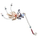 PartyKindom 1pc Unique Vintage Hairpin Chinese Design Bridal Accessory Pearls Phoenix Headdress for Women