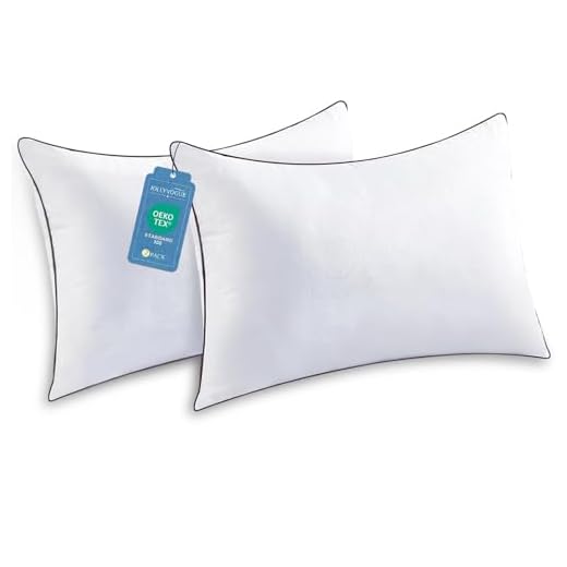 Bed Pillows for Sleeping 2 Pack, Hypoallergenic Pillows for Side and Back Sleeper, Down Alternative Hotel Quality Sleeping Pillows Soft Pillow-Standard Size 20x26inches