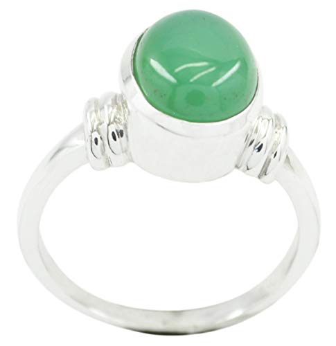 Bague verte en argent sterling 925 authentique poinçonné pour femme