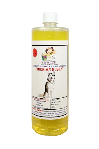 Dog Swacch Shampoo Specially Formulated For Siberian Husky (1 Liters) Lemon
