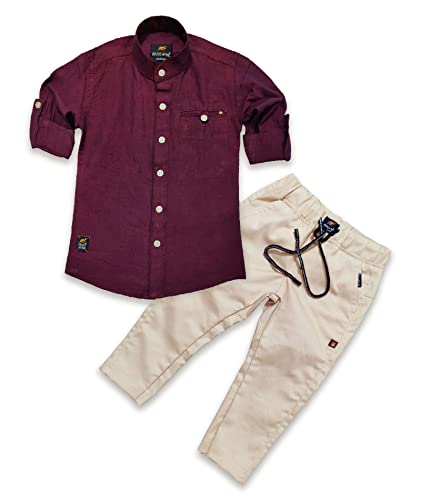 Image of BRUCEWANE Kids Shirt And Trouser Combo Set