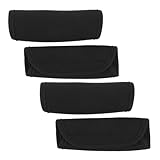 Yardenfun 4 Piezas accesorios para cochecito de bebé de mango de refrigerador manejar protectores Black