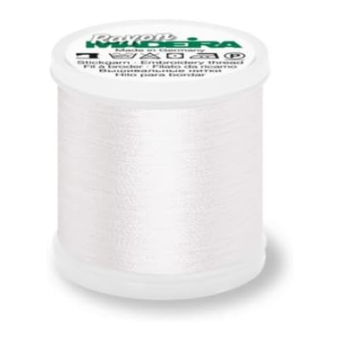 Madeira M9840-1001 200m White Embroidery Thread Cover