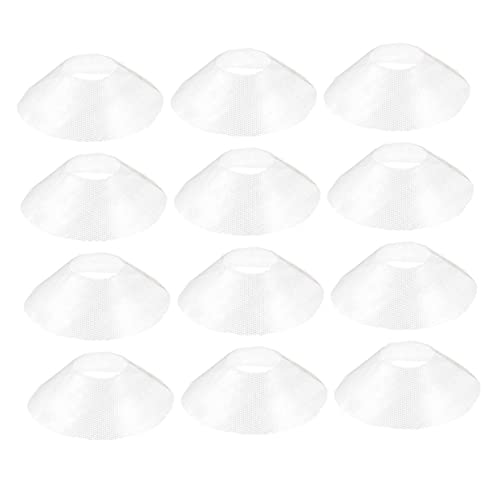 Operitacx 12 piezas Filtro de Malla para Campana Extractora Anti-grasa Blanca Fácil Instalación Compatible con Campanas de Cocina Accesorio Duradero y Práctico