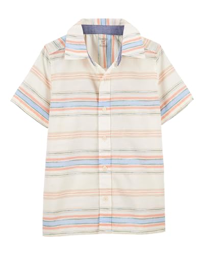 Image of OshKosh B'Gosh Boys Short Sleeve Woven Buttonfront Shirt