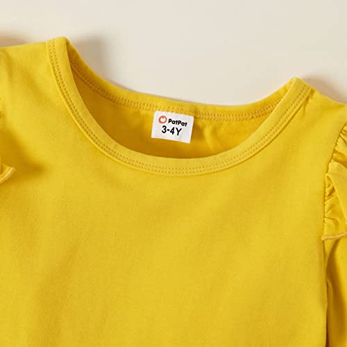 Toddler Girl Floral Polka Dots Long-Sleeve Dress Girl Fall Dress 3 Pack 3 Years #TOP4