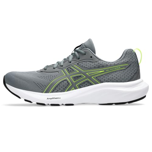 ASICS Men's Gel-Contend 9 Running Shoe, 10.5, Steel Grey/Safety Yellow