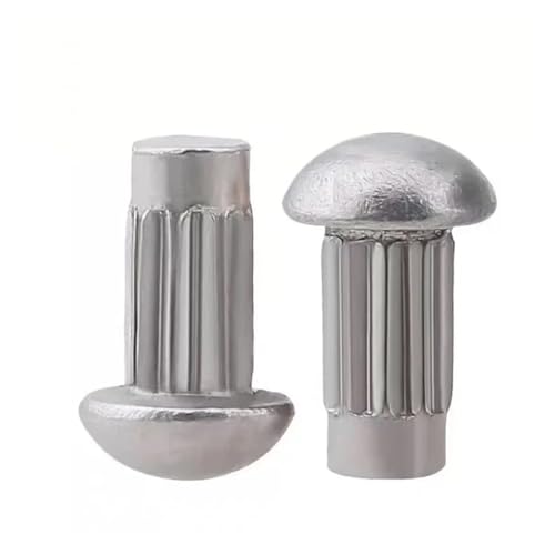 100個 GB827 ローレット付きソリッドアルミリベット ネームプレート M2-M4 lingli(M4x10)