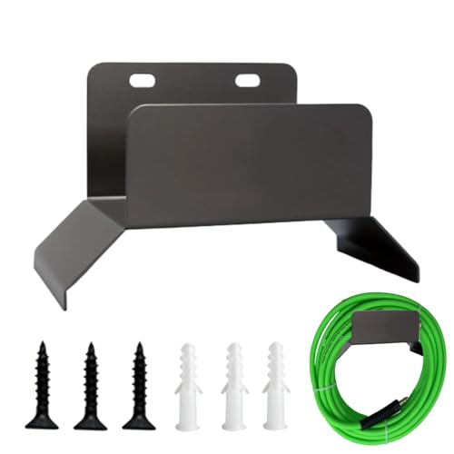 Kustimantu Supporto per tubo da giardino, stabile supporto da parete per la conservazione del tubo, multifunzione, per il giardino, capannone e prato