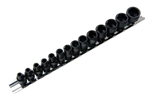 US PRO 14PC 1/4 DR 6 PT Shallow Impact SOCKETS B1429, Variety Pack - Image 2