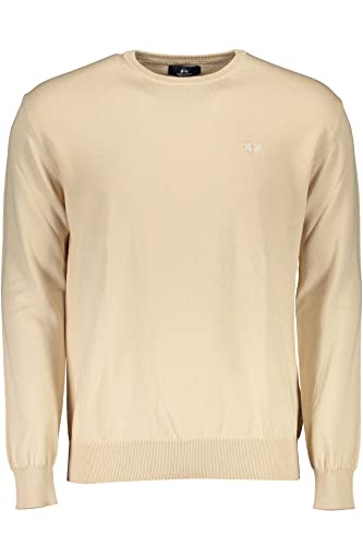 Large ( La Martina Maglione Beige Cotone, Beige, Large
