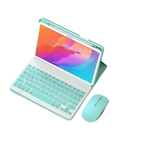 Funda con ranura para iPad Pro 12.9 y teclado con ratón verde