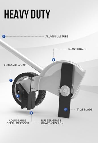 image for Wild Badger Power Edger Attachment WBEDGERATT, Silver