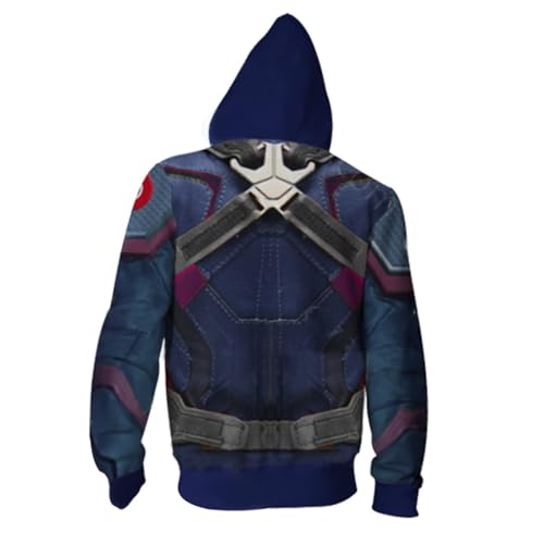 Image of 3D Captain Fashion Cosplay Hoodie Jacket