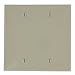 Leviton PJ23-I 2-Gang No Blank Wallplate, Midway Size, Ivory