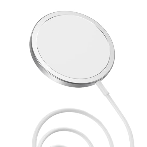Image of Candytech 15W Wireless Charger, Fast Charging, and Type-C Port, Magnetic Cable for for iP16 /16 Plus /16 Pro /Max,15 /15 Plus /15 Pro /15 Pro Max, 4 /13 /12, Series (White)