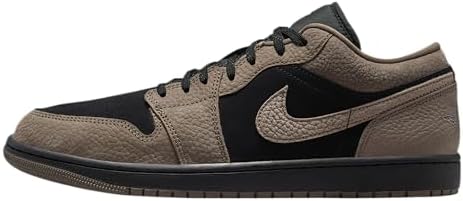 Tênis masculino Air Jordan 1 Low SE (preto/manga selvagem claro