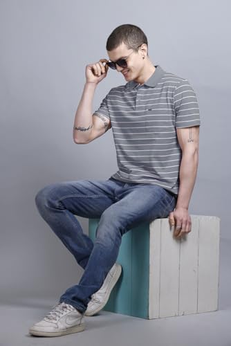 Image of GODFREY Half Sleeve Cotton Polo T Shirt for Man with Pocket - Regular fit Men Tshirts