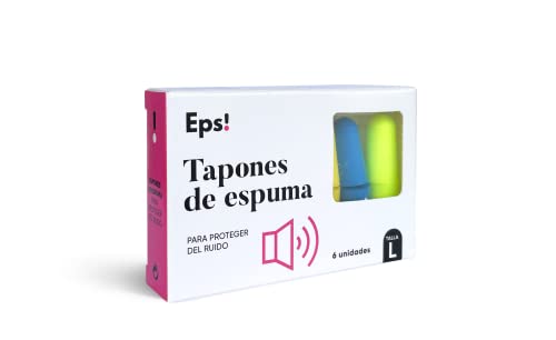 Eps! Lot de 6 bouchons d'oreille en mousse pour bien dormir, antibruit et anti-bruit