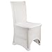 Weddecor Stuhlhusse, dehnbar, für Hochzeiten, Dekoration, Konferenzen, Veranstaltungen, Geburtstage und Weihnachtsfeiern, Hotel, Restaurant, Einzelbett, Weiß