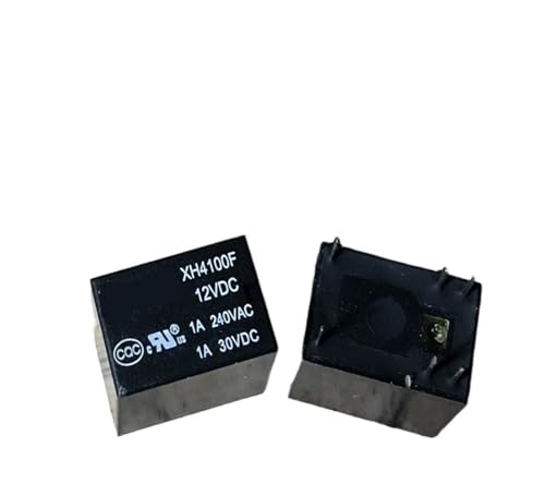 Relé XH4100F 12VDC con 6 pines para conmutación estable de señal