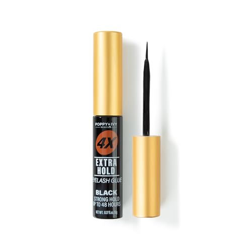 Absolute New York Black 's Poppy and Ivy Tube Eyelash Adhesive, Extra Hold