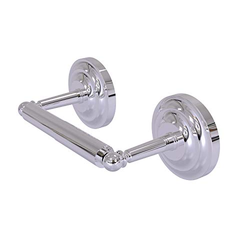 Allied Brass QN-24-PC Que Collection 2 Post Tissue Toilet Paper Holder, Polished Chrome
