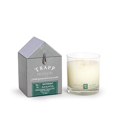 Trapp Candle No. 76 Watermint Eucalyptus Candle, 7oz Candle, Signature Home Collection, 50 Hours Γ’β¬β Designer Aromatherapy Candle, Eucalyptus Scented Candle, Luxury Candle with Fragrant Scent Trapp Candle No. 76 Watermint Eucalyptus Candle, 7oz Candle, Signature Home Collection, 50 Hours Γ’β¬β Designer Aromatherapy Candle, Eucalyptus Scented Candle, Luxury Candle with Fragrant Scent
