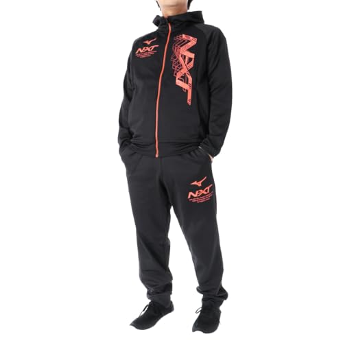 [ミズノ] スウェット メンズ 上下セット N-XT 32JCB760 ブラック Mサイズ