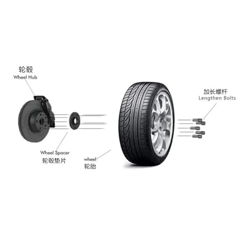 Pernos tipo bola y espaciadores de ruedas de 15 mm para optimizar coche Clase A 6