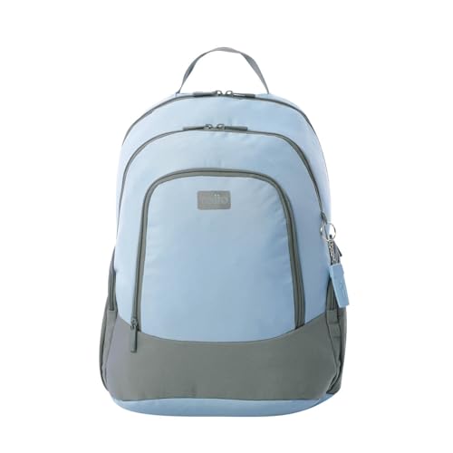 TOTTO - Mochila para Ordenador Portátil de 16 Pulgadas, Modelo Kuat L, Capacidad 28L, 3 Compartimentos, 2 Bolsillos Botella, Cómodas Correas Acolchadas y Ajustables, Color Azul y Gris