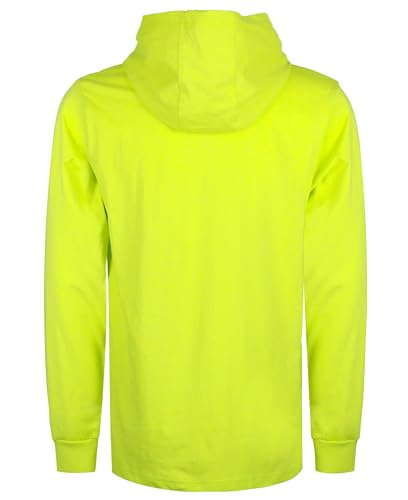 Image of BOCOMAL FR Hooded T Shirts Utility Pocket Fire Resistant Summer Hoodie CAT2 | 6oz Midweight Flame Retardant Cotton Hoodies,Kangaroo /Button Pocket,NFPA2112,Rib-Knit Cuffs,FRC Welding Arc Rated Work Shirt
