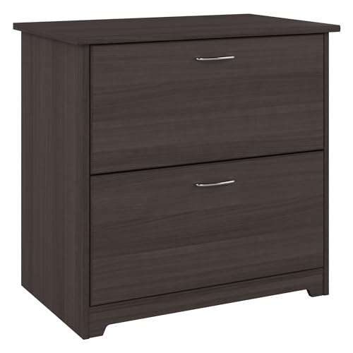 Bush Furniture Cabot 2 Drawer Lateral File Cabinet in Heather Gray, Home Office Chest for Letter, Legal, and A4-size Document Storage