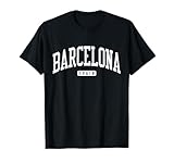 Barcelona Spain Spain College University Style T-Shirt