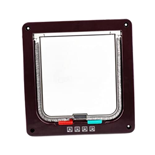 CIYODO Dog Cat Magnetic Flap Door Kit 4-Way Lock Pet Entry Exit Safe Flap Door for Cats Dogs and