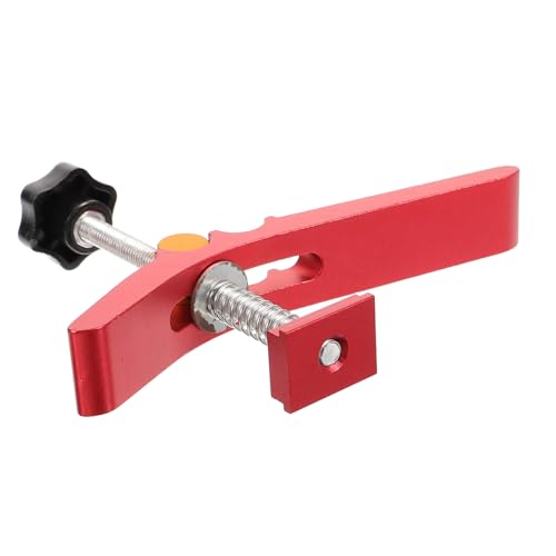 VILLCASE Carpenter T-slot Clamp Aluminum Alloy Hold down Clamp Router T-track Clip Woodworking Press Plate