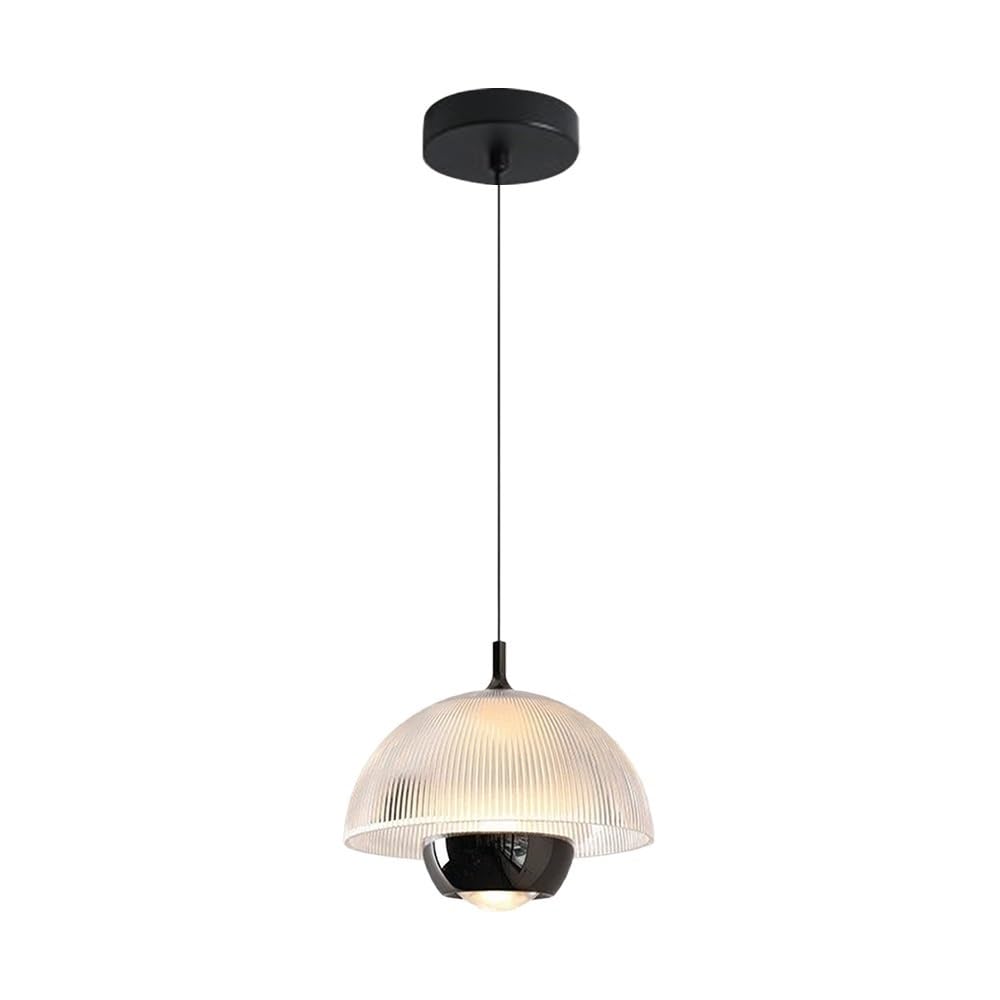 Lampe suspendue en métal noir pour libérer l'espace de votre table de nuit - 8