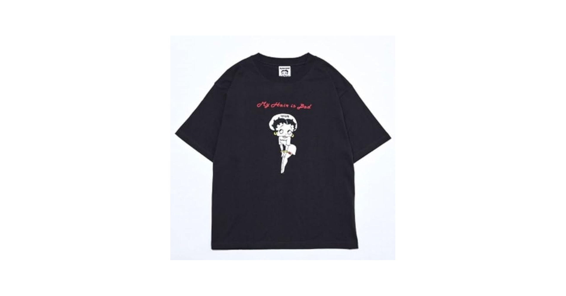 My Hair is Bad マイヘア Tシャツ ベティ 黒 XLサイズ My Hair is Bad マイヘア Tシャツ ベティ 黒 XLサイズ
