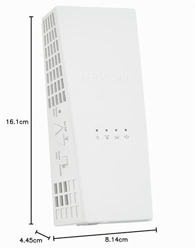 Netgear Répéteur WiFi Mesh EX6250 - Couvre Jusqu'à 139 M² et 25 Appareils Grce à Un Amplificateur de Signal WiFi Dual Band AC1750 (Jusqu'à 1 750 Mbit/s) et à L'itinérance Intelligente maillée
