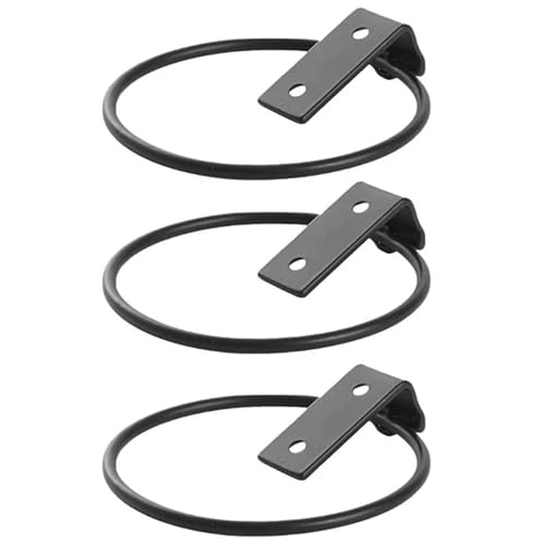 Nikeg Flower Pot Holder Ring 6pcs Iron Wall Mounted Plant Stand Indoor Outdoor Rack Decorative Holder for Home(5-FM)