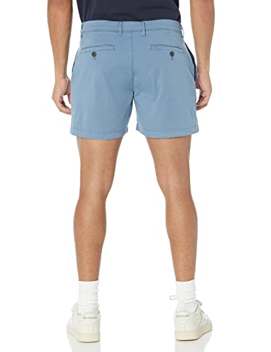 Image of Amazon Essentials Men's Slim-Fit 5 inch Flat-Front Comfort Stretch Khaki Chino Shorts with Elastic Waistband