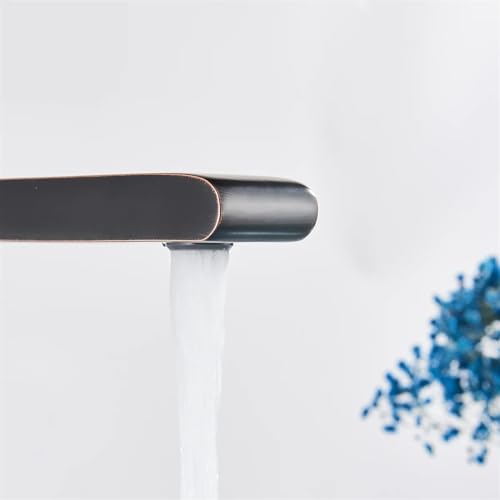 Robinet d'eau incurvé pour mitigeur d'évier de salle de bains moderne - 6
